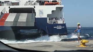 Greece Tour 2023  Waiting for the Ferry at Mykonos Ferry Port [upl. by Lhamaj]