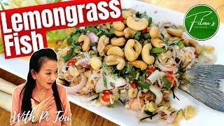 THAI Lemongrass Salad Recipe  PLA YUM TAKRAI  Fitous Thai Kitchen [upl. by Chae]