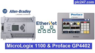 MicroLogix 1400 amp HMI Proface Communication [upl. by Henning]