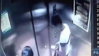 Idiots attacking elevators Elevator FAILS [upl. by Nuhsal148]