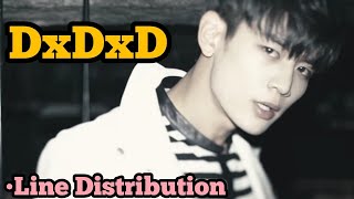 SHINee  DxDxD Line Distribution [upl. by Eeldarb]