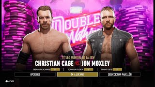 AEW FIGHT FOREVER CHRISTIAN CAGE VS JON MOXLEY AEW WORLD CHAMPIONSHIP AEW DOUBLE OR NOTHING [upl. by Sewole739]