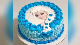 How to Make a Frozen Elsa cake  Disney princess cake  Pastel de frozen Elsa [upl. by Robbi678]