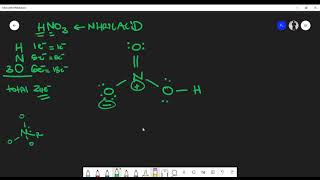 How To Draw The Lewis Structure of Nitric Acid HNO3 [upl. by Amandi]