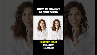 How To Remove Perfect Hair Girl Photo In Photoshop  Like amp subscribe for more photoshop youtube [upl. by Oralle]