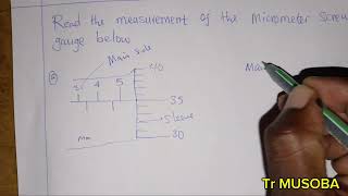 reading on the micrometer screw gauge [upl. by Ytsim]