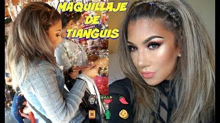 Maquillaje de TIANGUIS  flea market makeup tutorial auroramakeup [upl. by Gough]