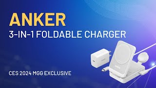 CES 2024 Reveal Ankers Revolutionary 3in1 Foldable MagGo Charger  MGG Exclusive [upl. by Thom]