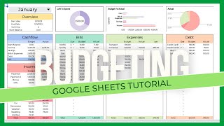 Digital Google Sheets Budget Planner [upl. by Nylsirk]