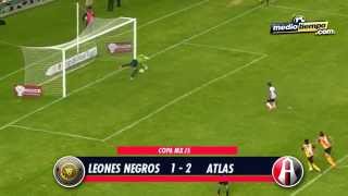 Los goles del Leones Negros vs Atlas 1  2 [upl. by Yblok476]