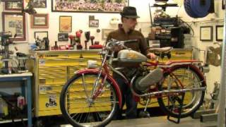 1950 Huffy Whizzer Model 90 Motorbike by mikeybikecom [upl. by Kabob159]