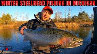 Michigan Winter Steelhead Fishing [upl. by Till]