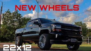 NEW WHEELS ON 2018 SILVERADO [upl. by Giarc506]