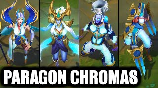 All Paragon Chromas SKT T1 Skins Exclusive Hall of Legends Event League of Legends [upl. by Melvina]