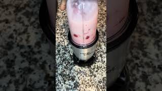 my version of strawberries and cream at home 🍓🥥 smoothie strawberry healthyeating [upl. by Mercorr]