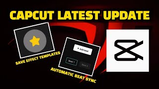 CAPCUT  TUTORIAL SAVE EFFECT  SAVE TEMPLATE  AUTOMATIC BEAT SYNC [upl. by Daune]