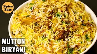 MUTTON BIRYANI  QUICK MUTTON BIRYANI RECIPE  PRESSURE COOKER MUTTON BIRYANI [upl. by Notyarb241]