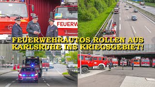 FEUERWEHRAUTOS FÜR DAS KRIEGSGEBIET Hilfskonvoi der Feuerwehren für Ukraine   Pressekonferenz [upl. by Stutsman719]