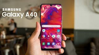 Samsung Galaxy A40 OFFICIAL TOP 5 FEATURES [upl. by Gonroff733]