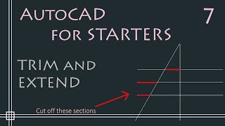 AutoCAD  How to Trim and Extend in only 2 minutes [upl. by Salazar]