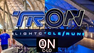 Tron Light Cycle Run Day amp Night Full POV Ride Experience Magic Kingdom Walt Disney World [upl. by Annel]