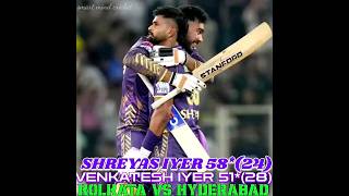 Shreyas Iyer Batting 🔥Kkr vs Srh Venkatesh Iyer Classical Fifty Ipl Qualifier 💥💯 [upl. by Airad]