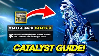 Malfeasance Catalyst Guide How To Get It  Destiny 2 Season of The Deep [upl. by Almeria]