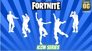 FORTNITE EMOTES with the best music Goated Rollie Get Griddy My World [upl. by Aciemaj383]