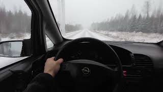 Opel Zafira winter loop [upl. by Littman]