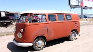 1963 Volkswagen Bus Virtual Tour and Test Drive VW Kombi [upl. by Itnahs]