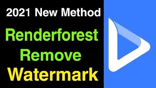 Renderforest Intro Without Watermark  Renderforest premium account free  Watermark kaise hataye [upl. by Kampmeier]