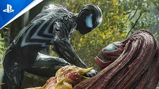 Symbiote Suit vs Scream Symbiote Boss Fight Ultimate Difficulty  SpiderMan 2 PS5 [upl. by Halden453]