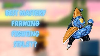 THE BEST MASTERY FARMING FIGHTING STYLE IN DBOG Dragon Ball Online Generations [upl. by Adnauqal418]