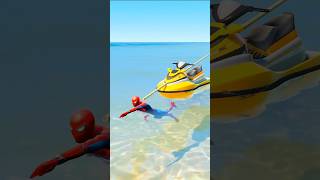 Who Is Stronger 💪 SPIDERMAN VS HULK GTA V CHALLENGE 🔥 shorts spiderman cartoon [upl. by Neenej]