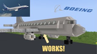 WORKING Create Mod Boeing 737800 in Minecraft [upl. by Rosamond]