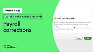 Payroll corrections in QuickBooks Online Payroll [upl. by Ehudd650]