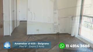 Amenabar al 600  Belgrano  Departamento 2 Ambientes [upl. by Nastassia]