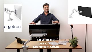 Ergotron LX and HX series arms full unboxing setup and first impressions by Jassie from KECG Tech [upl. by Inalaek320]