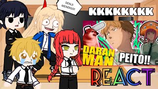 Chainsaw man react CHAINSAW MAN E O HOMEN DARAN😂❤️•TsukiUraya• [upl. by Itnahsa]