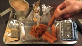 1982 Vintage MRE Review Frankfurters Oldest Hotdog Meal Ready to Eat Taste Testing [upl. by Blaine]