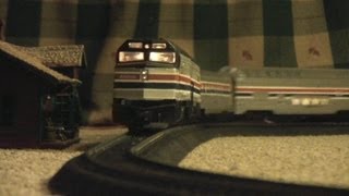 Life Like HO Scale Amtrak Model Railroad [upl. by Koetke905]