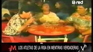 Atletas de la Risa muestran un recuento de sus videos en Mentiras Verdaderas [upl. by Ahkeber673]