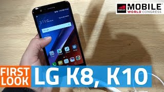 LG K8 and LG K10 First Look  Specs Features Camera and More [upl. by Sualakcin968]