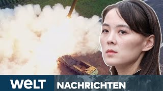 NORDKOREA Eskalation nach Zwischenfall Kim Yo Jong warnt Südkorea vor quotKatastrophequot  WELT STREAM [upl. by Darooge]