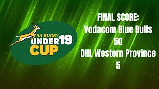 SA UNDER19 CUP Vodacom Blue Bulls vs DHL Western Province tries [upl. by Hux]