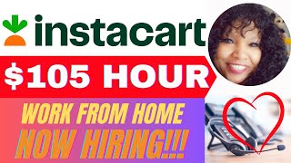 Earn 4200 A WEEK  INSTACART WFH Jobs  ❤️ workfromhome [upl. by Barnabas324]