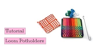 Tutorial  Loom Potholders [upl. by Freya]