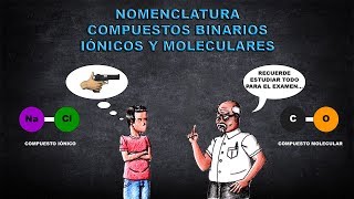 NOMENCLATURA  COMPUESTOS BINARIOS IÓNICOS Y MOLECULARES [upl. by Darrelle]