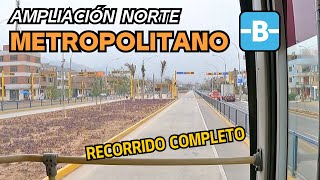 Metropolitano  Ampliación Norte  recorrido desde estación Los Incas  Lima Perú [upl. by Anik]