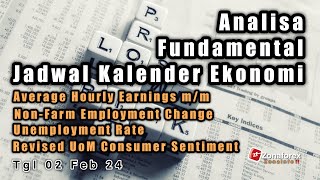 Analisa Fundamental  Jadwal kalender ekonomi tgl 2 Februari 2024 [upl. by Frost]